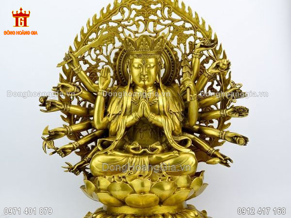 Tượng Chuẩn Đồ được đúc hoàn toàn từ đồng vàng nguyên chất loại I